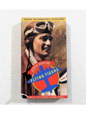 John Wayne Flying Tigers VHS Colorized Republic Pictures Home Video War Drama